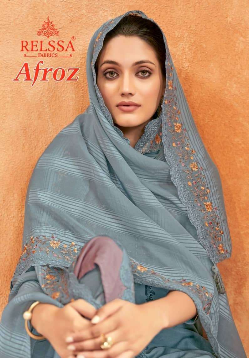 AFROZ BY RELSSA 2001 TO 2004 SERIES PURE MUSLIN EMBROIDERY WORK DRESSES