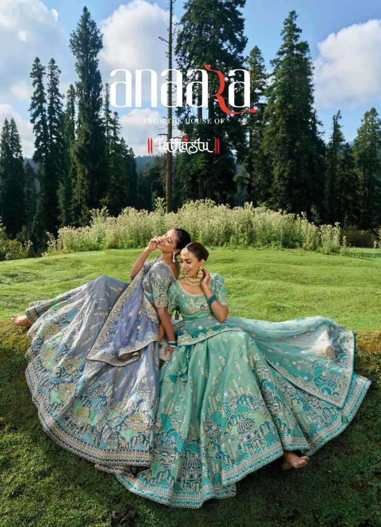 ANAARA 6301 TO 6314 SERIES BY TATHASTU DESIGNER FABRIC HEAVY WORK BRIDAL LEHENGAS