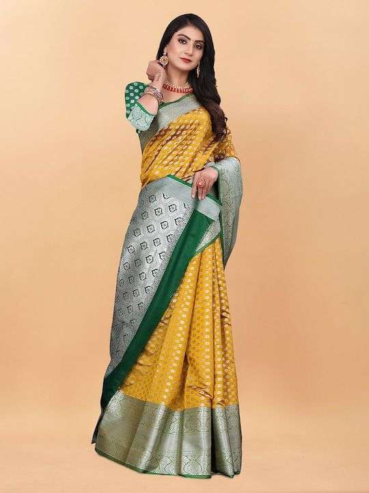 ANJALI BY AQSAWHOLESALE 4162-A TO 4162-F SERIES KANCHIPURAM SILK SAREES