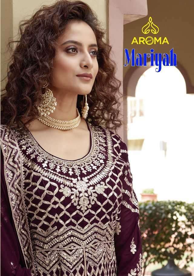 AROMA MARIYAH BY SARA TRENDZ 9000 TO 9003 SERIES FAUX GEORGETTE WORK REAADYMADE DRESSES