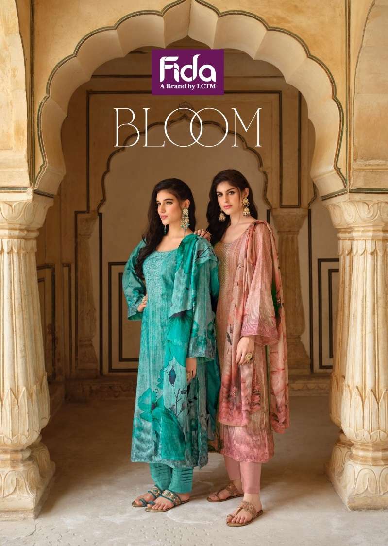 BLOOM BY FIDA 1001 TO 1006 SERIES PASHMINA PRINT WORK WINTER WEAR DRESSES