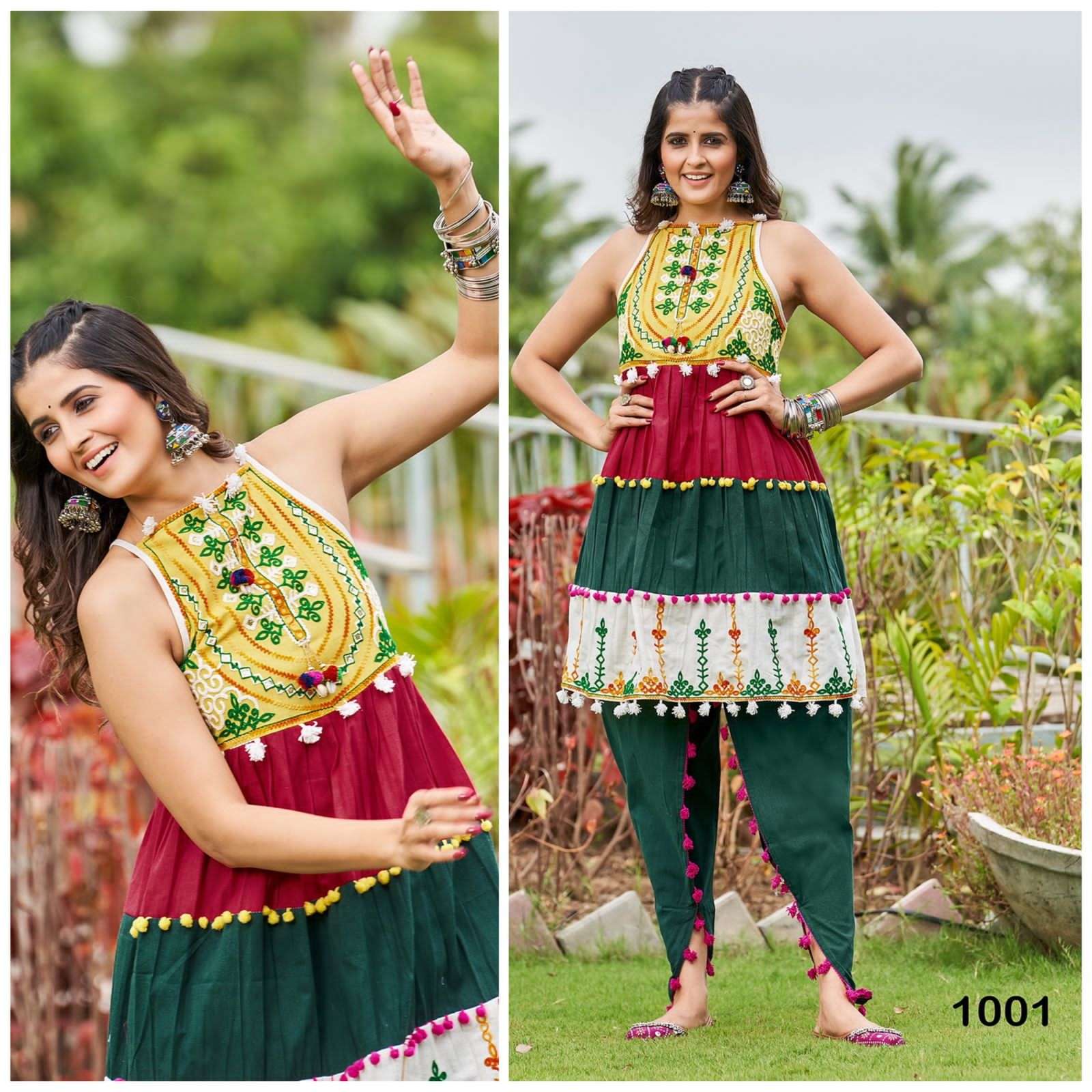 DHOLIDAA VOL-3 BY AQSAWHOLESALE 1001 TO 1012 SERIES KHADI COTTON WORK KEDIYA SET