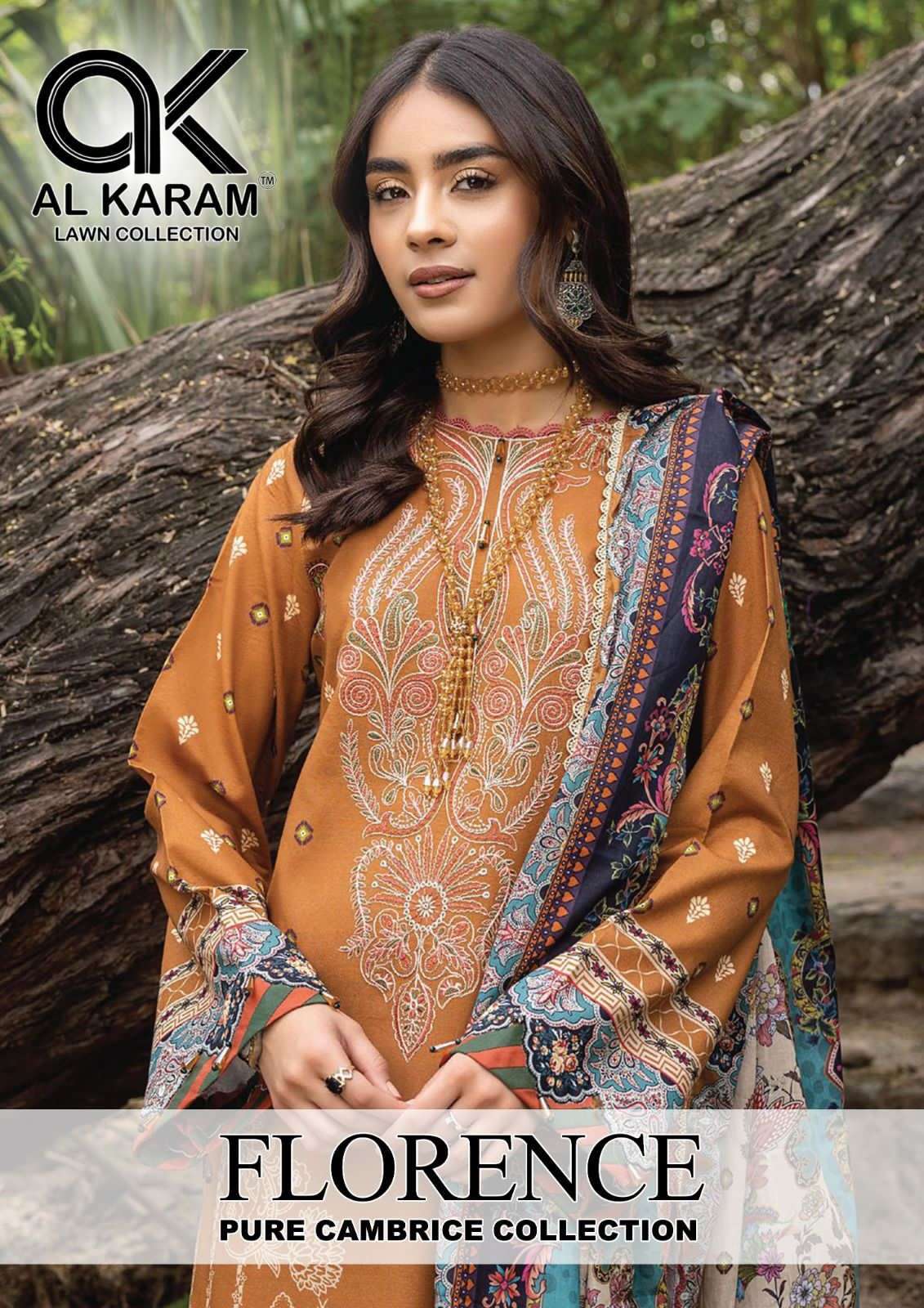 FLORENCE BY AL KARAM 1001 TO 1006 SERIES CAMBRIC COTTON PRINT PAKISTANI DRESSES