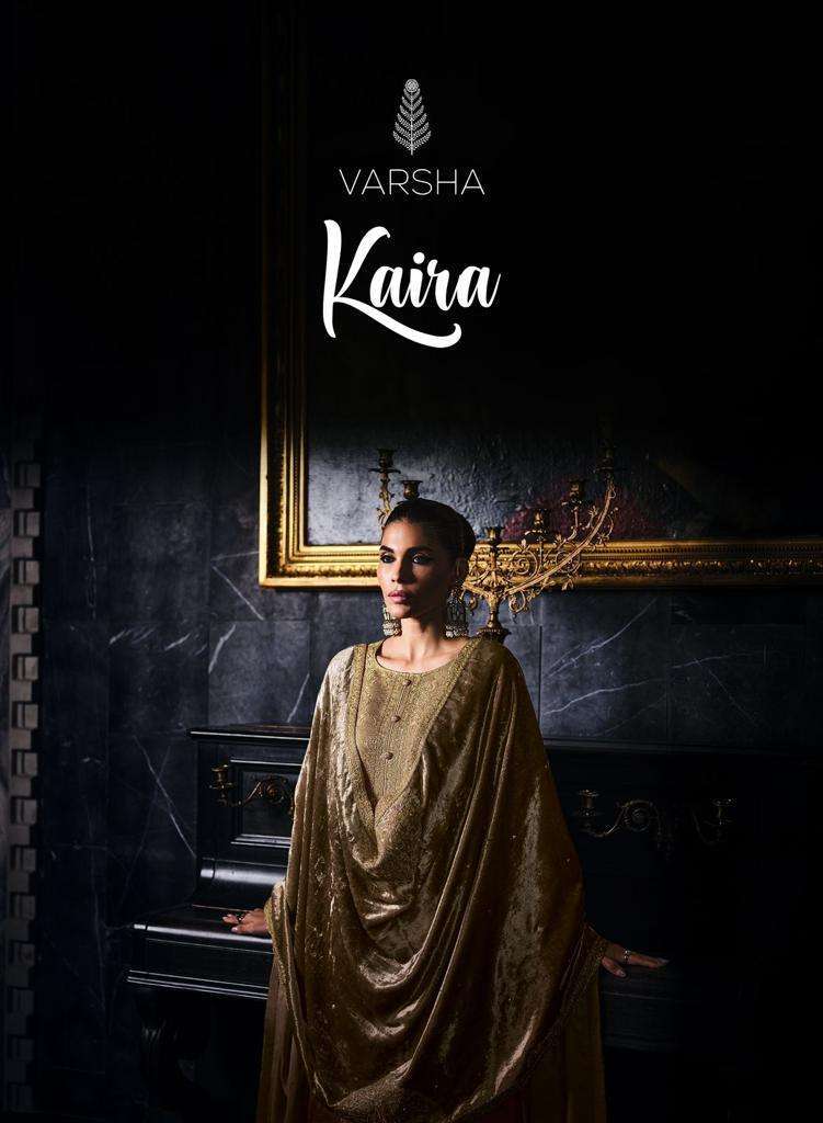 KAIRA BY VARSHA 01 TO 06 SERIES HEAVY PASHMINA EMBROIDERY WORK PAKISTANI DRESSES