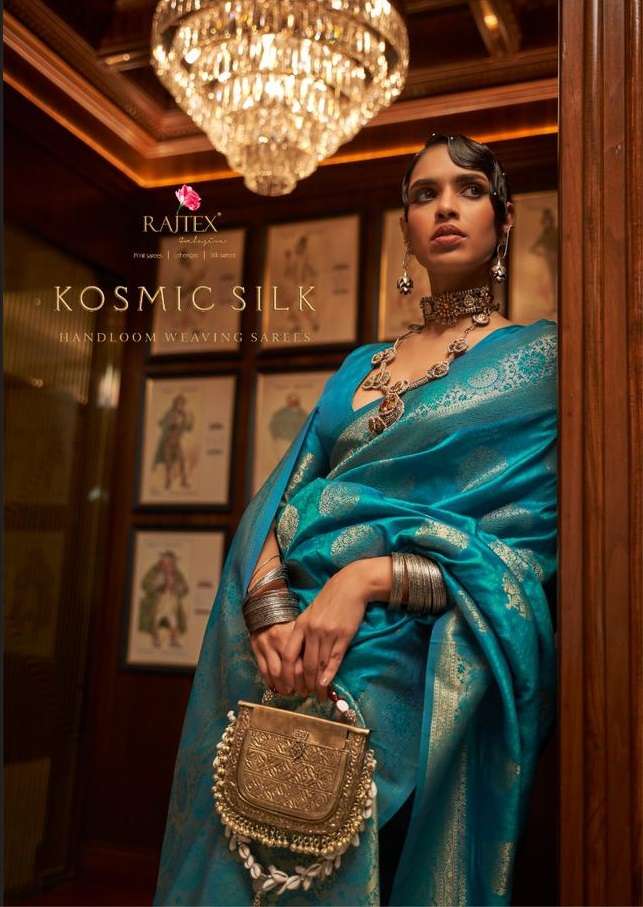 KOSMIC SILK BY RAJTEX 270001 TO 270006 SERIES HANDLOOM SILK DESIGNER SAREES