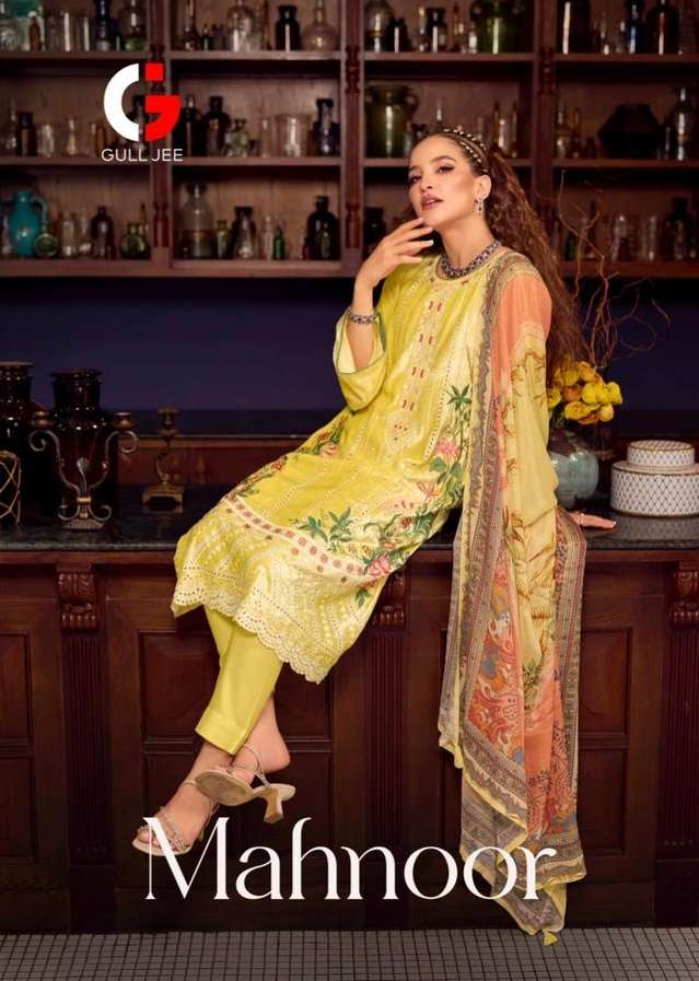 MAHNOOR BY GULL JEE 17001 TO 17006 SERIES VELVET EMBRODIERY WORK PAKISTANI DRESSES