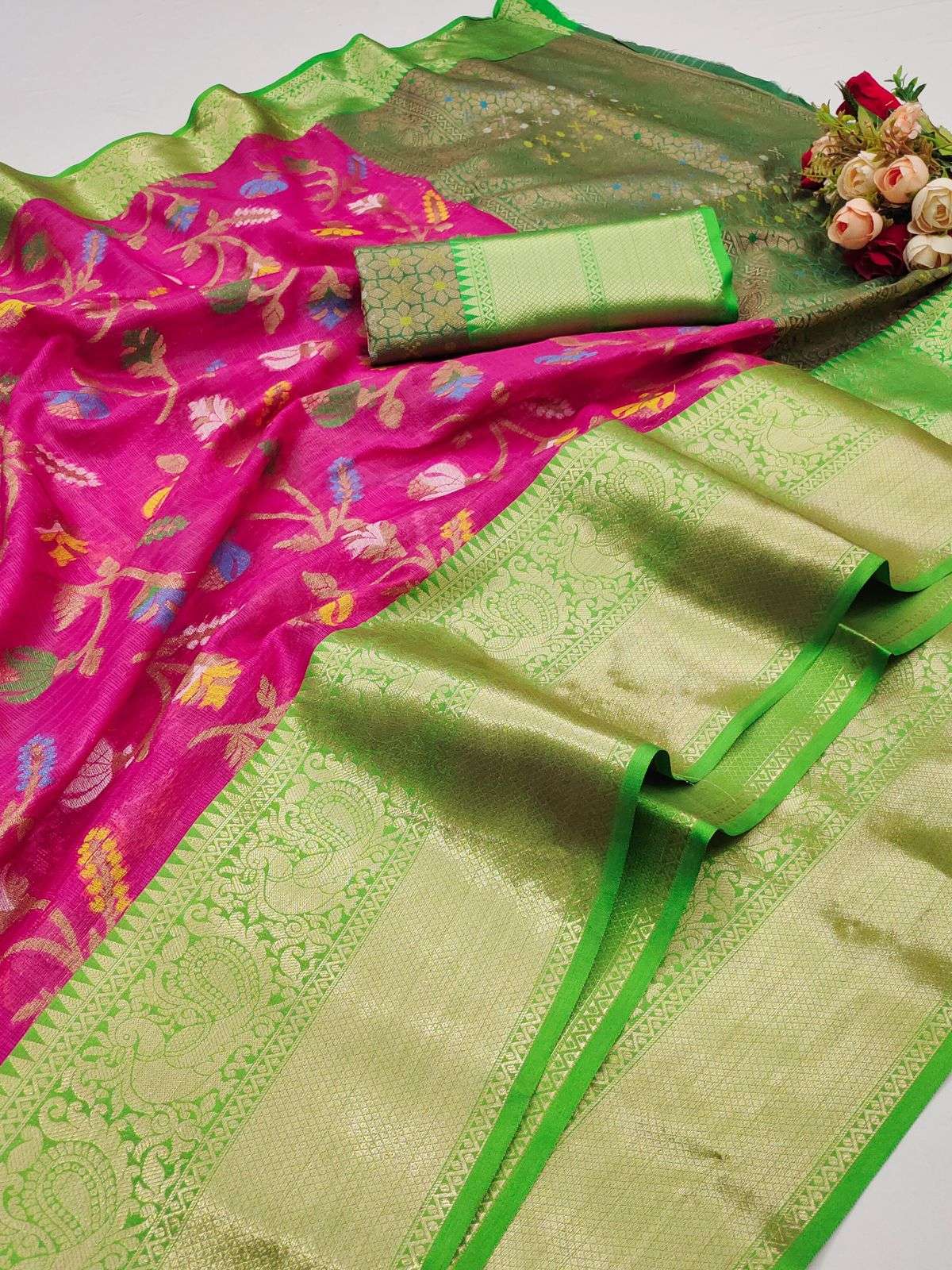 MORNI VOL-3 BY AQSAWHOLESALE SOFT MANIPURI COTTON SILK SAREES