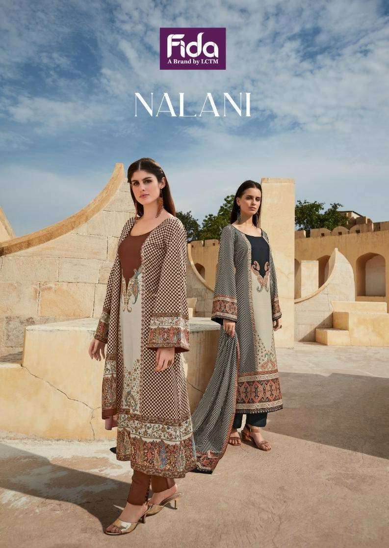 NALANI BY FIDA 1001 TO 1006 SERIES KARACHI WOOL PASHMINA PRINT PAKISTANI DRESSES