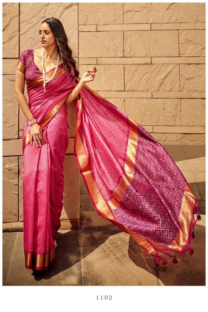 NARACHY SILK BY AQSAWHOLESALE 1101 TO 1106 SERIES HANDLOOM SILK CASUAL WEAR SAREES