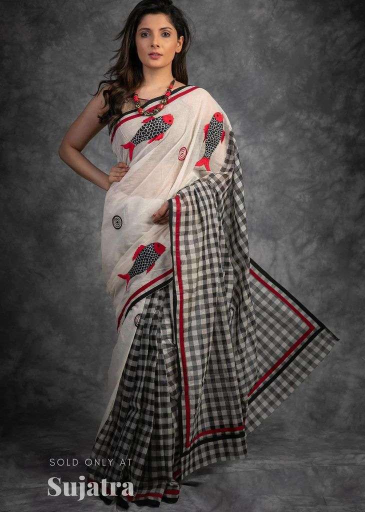 NT-406 BY AQSAWHOLESALE PURE MULMUL COTTON SILK PRINT CASUAL SAREE