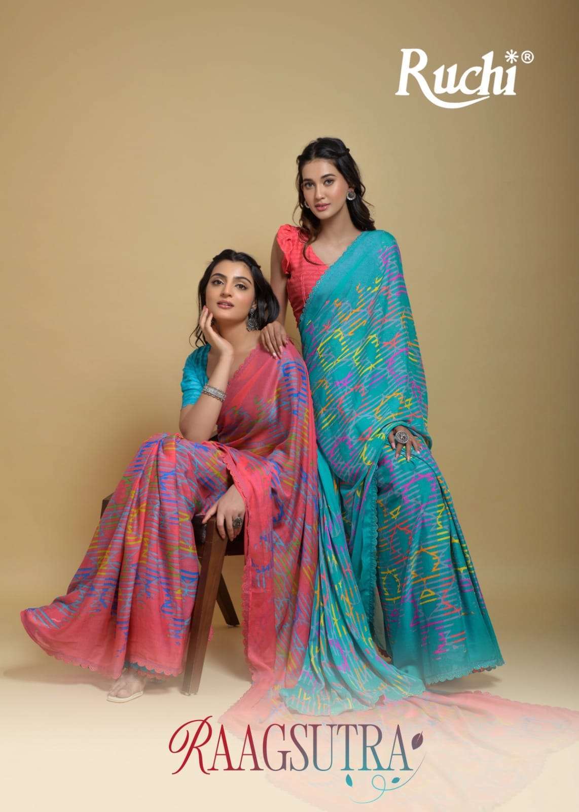 RAAGSUTRA BY RUCHI 25501 TO 25506 SERIES GEORGETTE PRINT SAREES