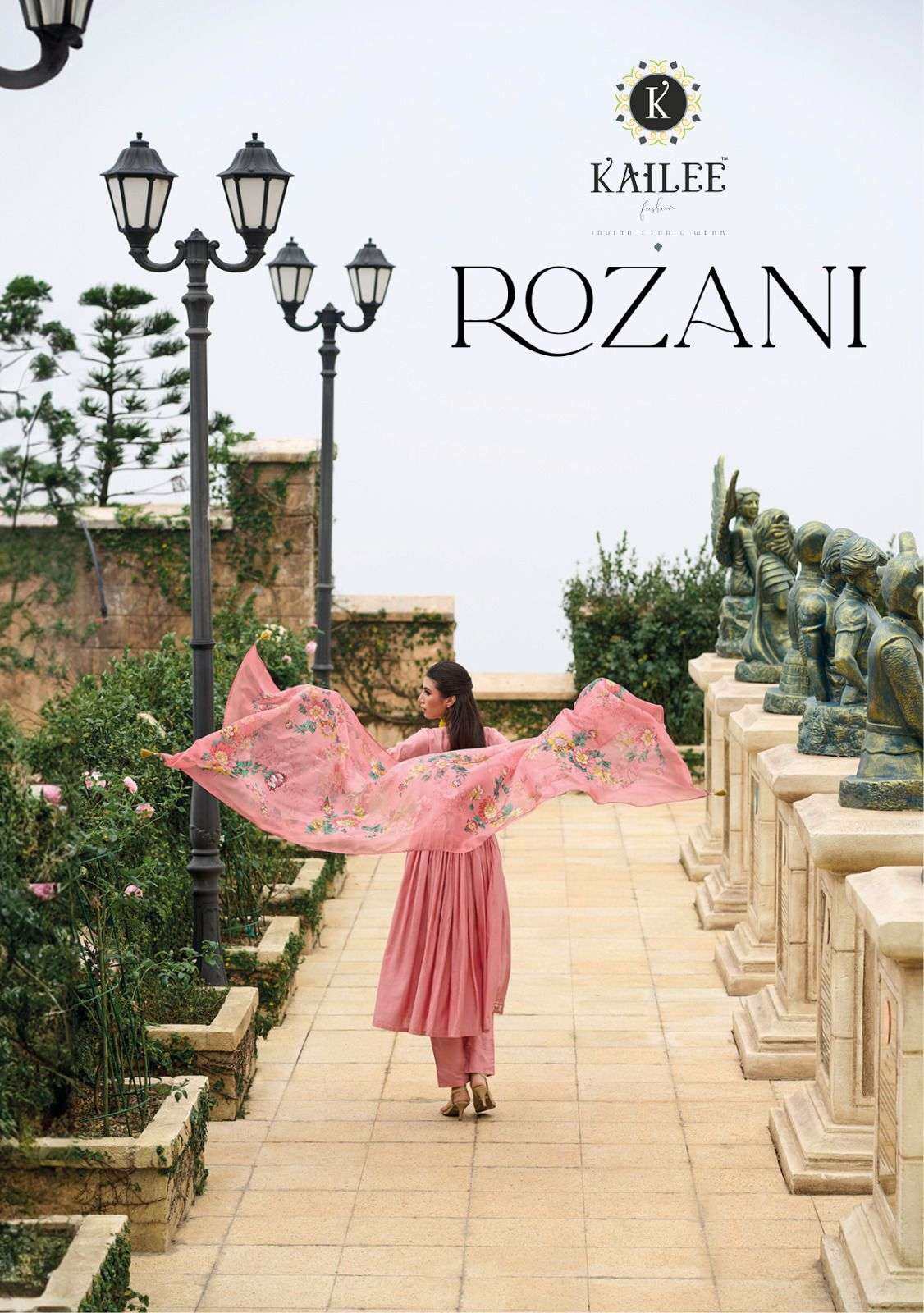 ROZANI BY KAILEE FASHION 41251 TO 41255 SERIES VISCOSE SILK WORK READYMADE DRESSES