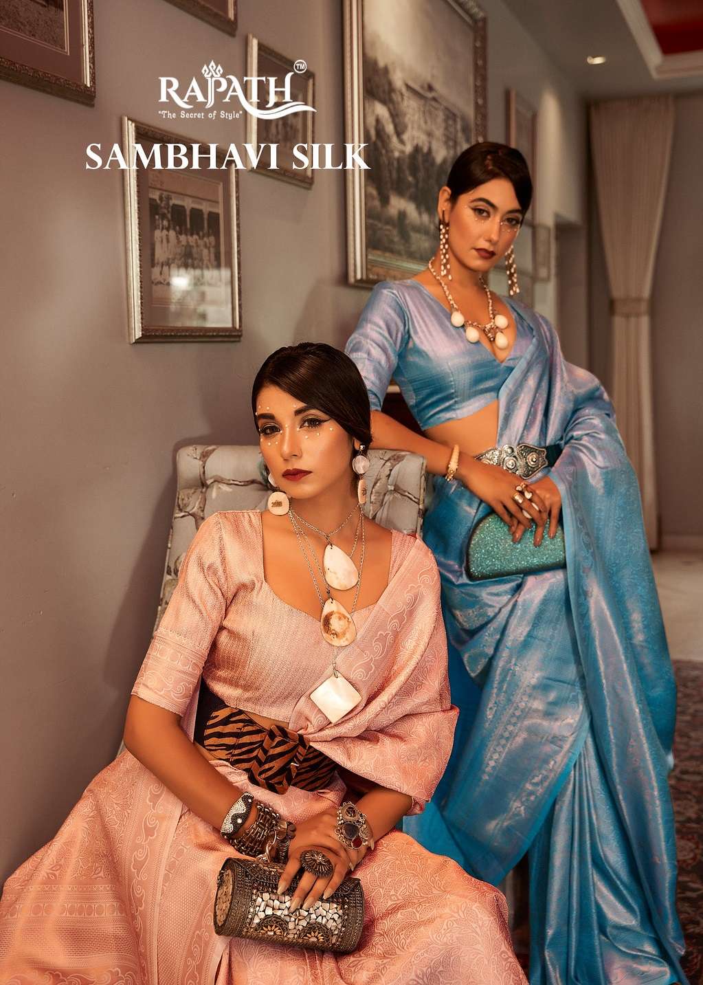 SAMBHAVI SILK BY RAJPATH 152001 TO 152006 SERIES SATIN KANCHIVARAM SILK SAREES