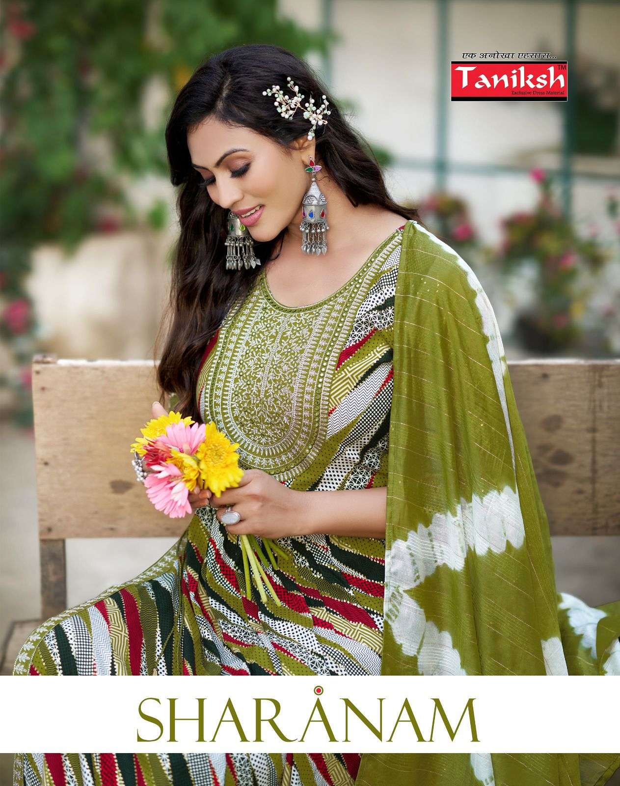 SHARANAM BY TANIKSH 1001 TO 1008 SERIES RAYON EMBROIDERY READYMADE DRESSES