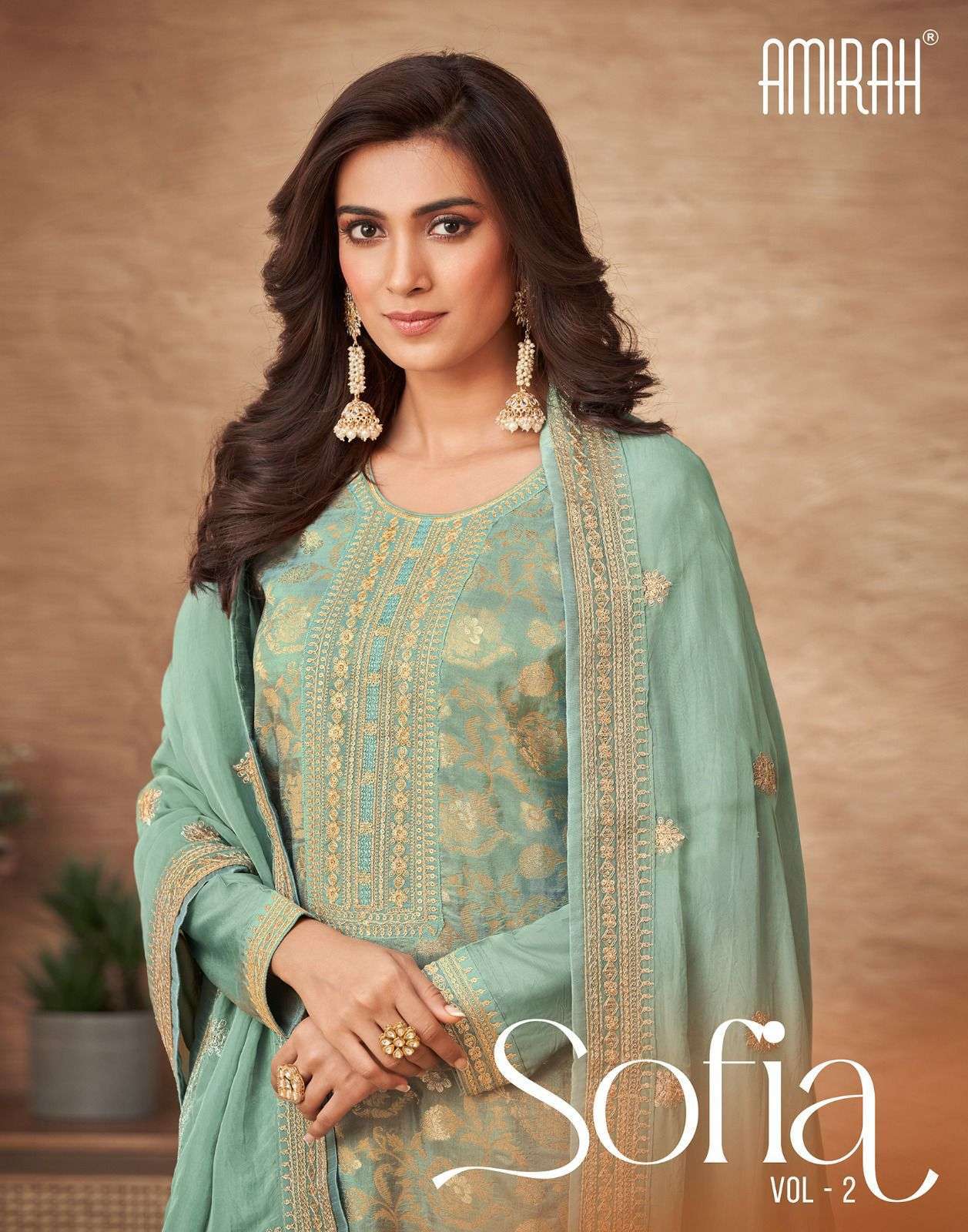 SOFIA VOL-2 BY AMIRAH 17071 TO 17076 SERIES VISCOSE DOLA EMBROIDERY WORK DRESSES