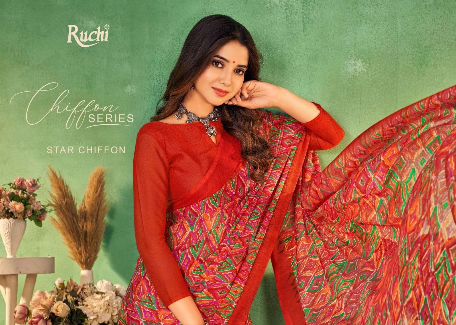 STAR CHIFFON VOL-115 BY RUCHI 24601 TO 24603 SERIES CHIFFON PRINT CASUAL SAREES