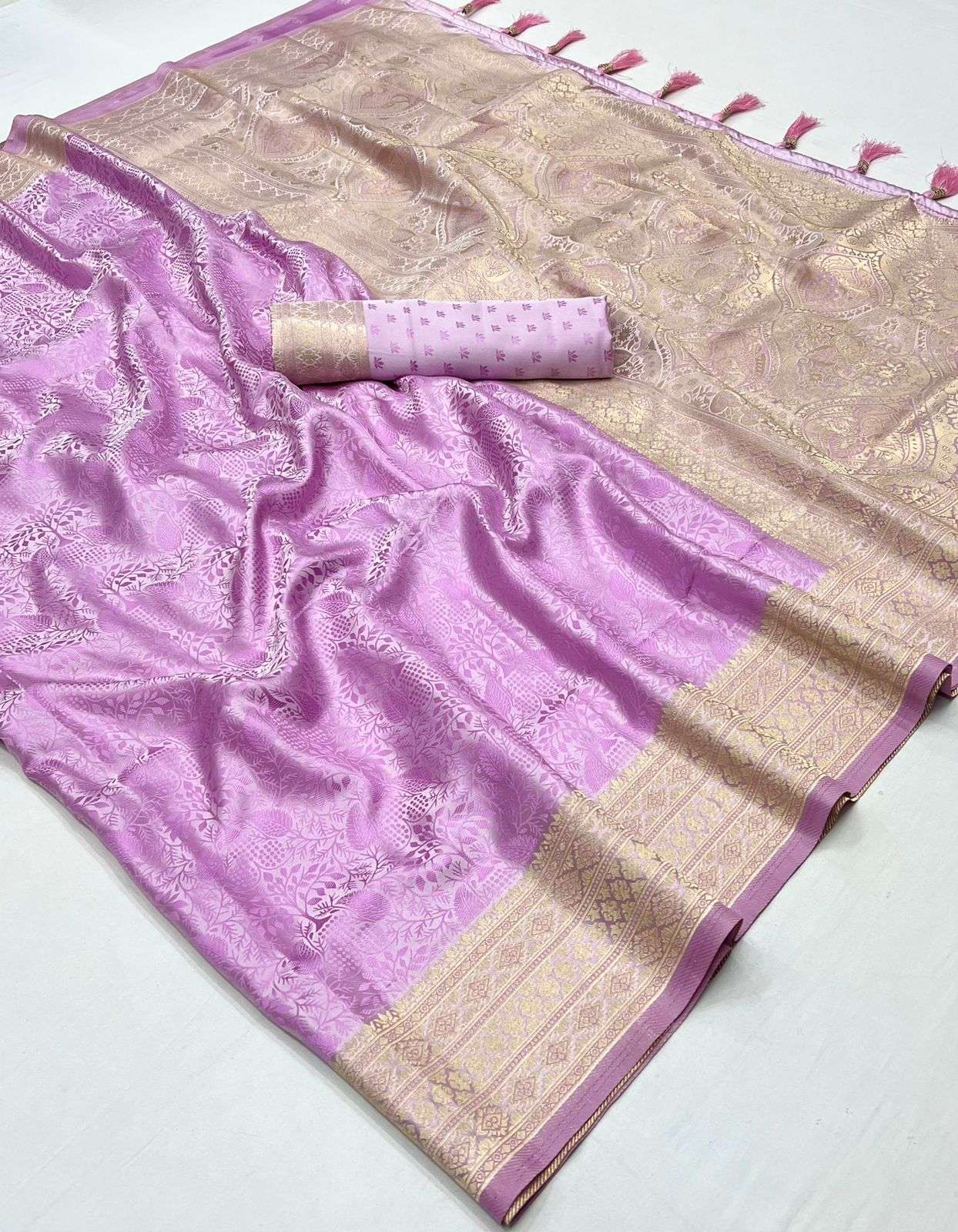 VEDIC SILK BY AQSAWHOLESALE DESIGNER SATIN SILK SAREES