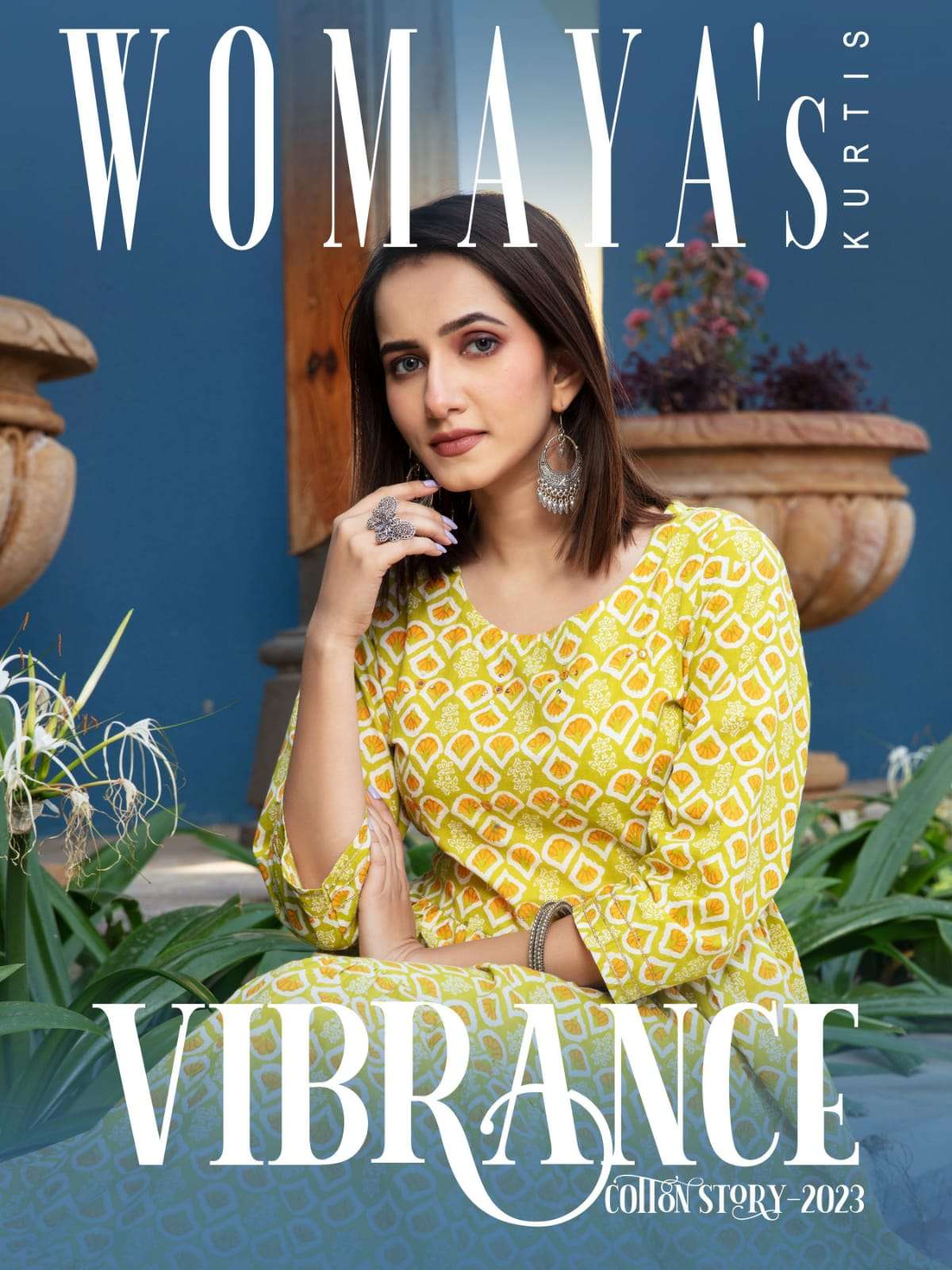 VIBRANCE VOL-2 BY WOMAYA 2061 TO 2069 SERIES CAMBRIC COTTON PRINT GOWNS