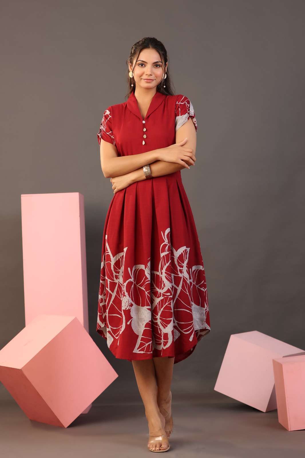 VIVATRA BY AQSAWHOLESALE RUSSIAN SILK PRINT WORK WESTERN KURTIS