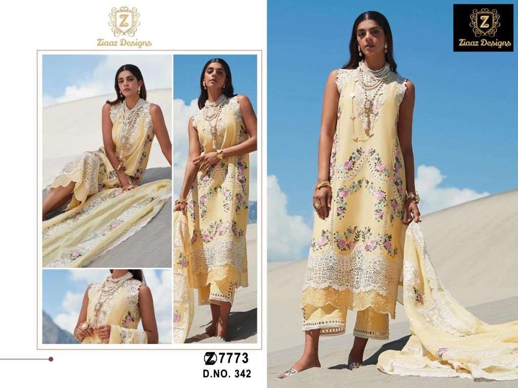 Z-342 HIT DESIGN BY ZIAAZ DESIGNS COTTON EMBROIDERY WORK PAKISTANI DRESS