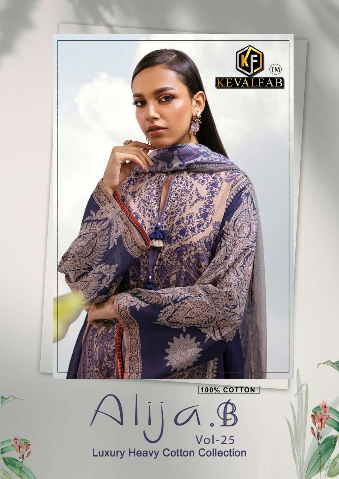 ALIJA.B VOL-25 BY KEVAL FAB 25001 TO 25006 SERIES PURE COTTON PRINT DRESSES