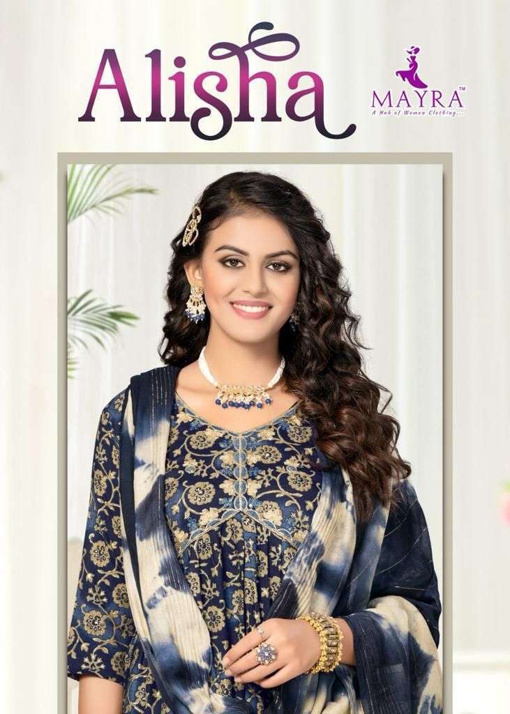 ALISHA BY MAYRA 80406 TO 80413 SERIES CAPSULE PRINT WORK READYMADE DRESSES