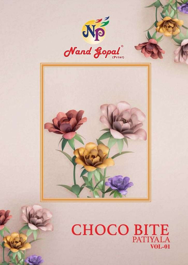 CHOCO BITE PATIYALA BY NAND GOPAL PRINTS 1001 TO 1012 SERIES COTTON PRINT DRESSES