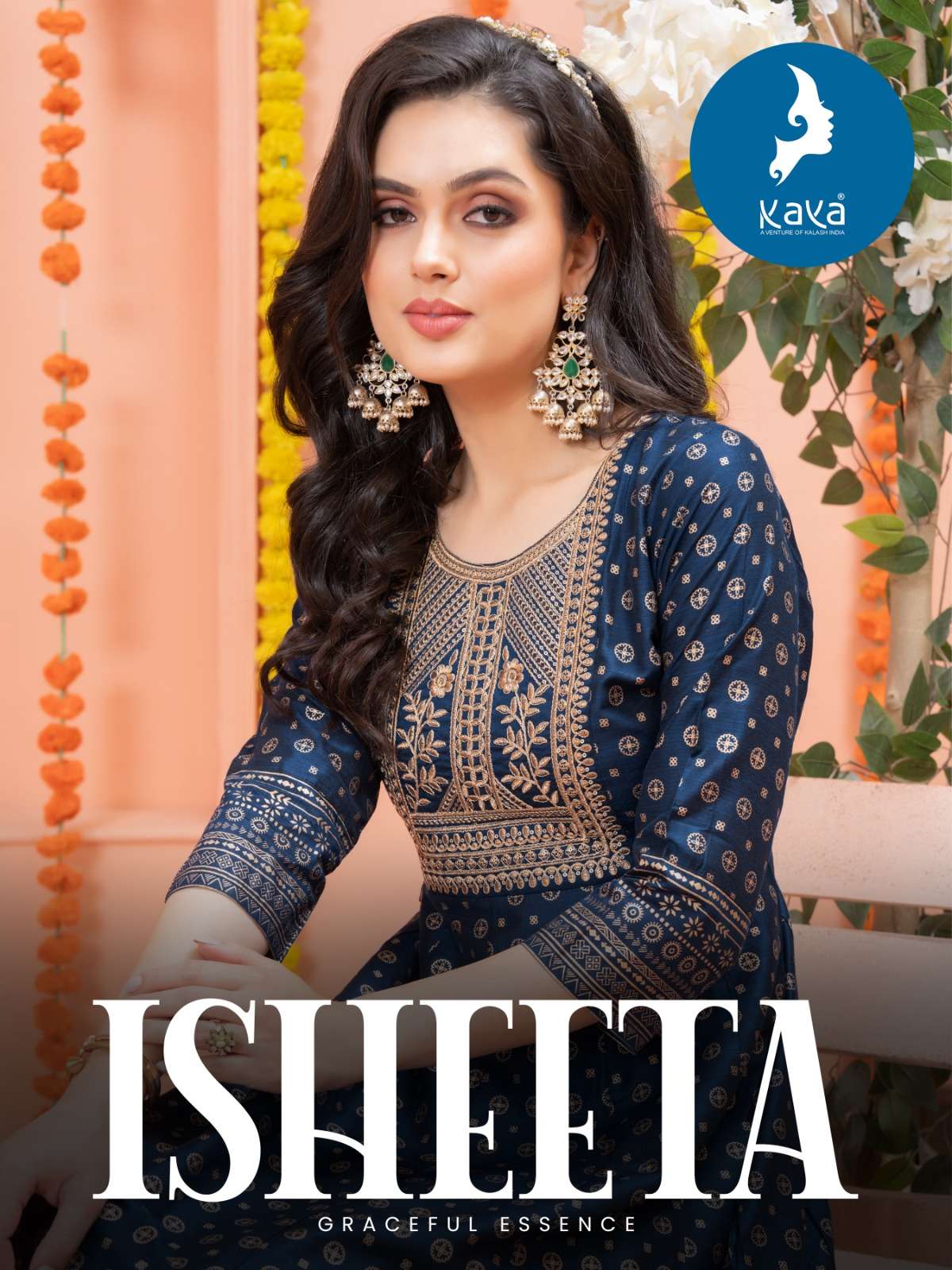 ISHEETA BY KAYA 01 TO 08 SERIES SILK SLUB PRINT SHORT KURTIS