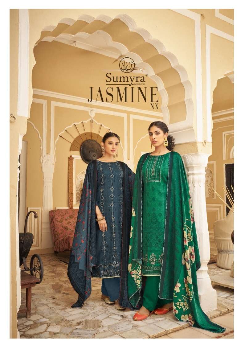 JASMINE NX BY RADHIKA FASHION 75001 TO 75005 SERIES PASHMINA WORK WINTER WEAR DRESSES