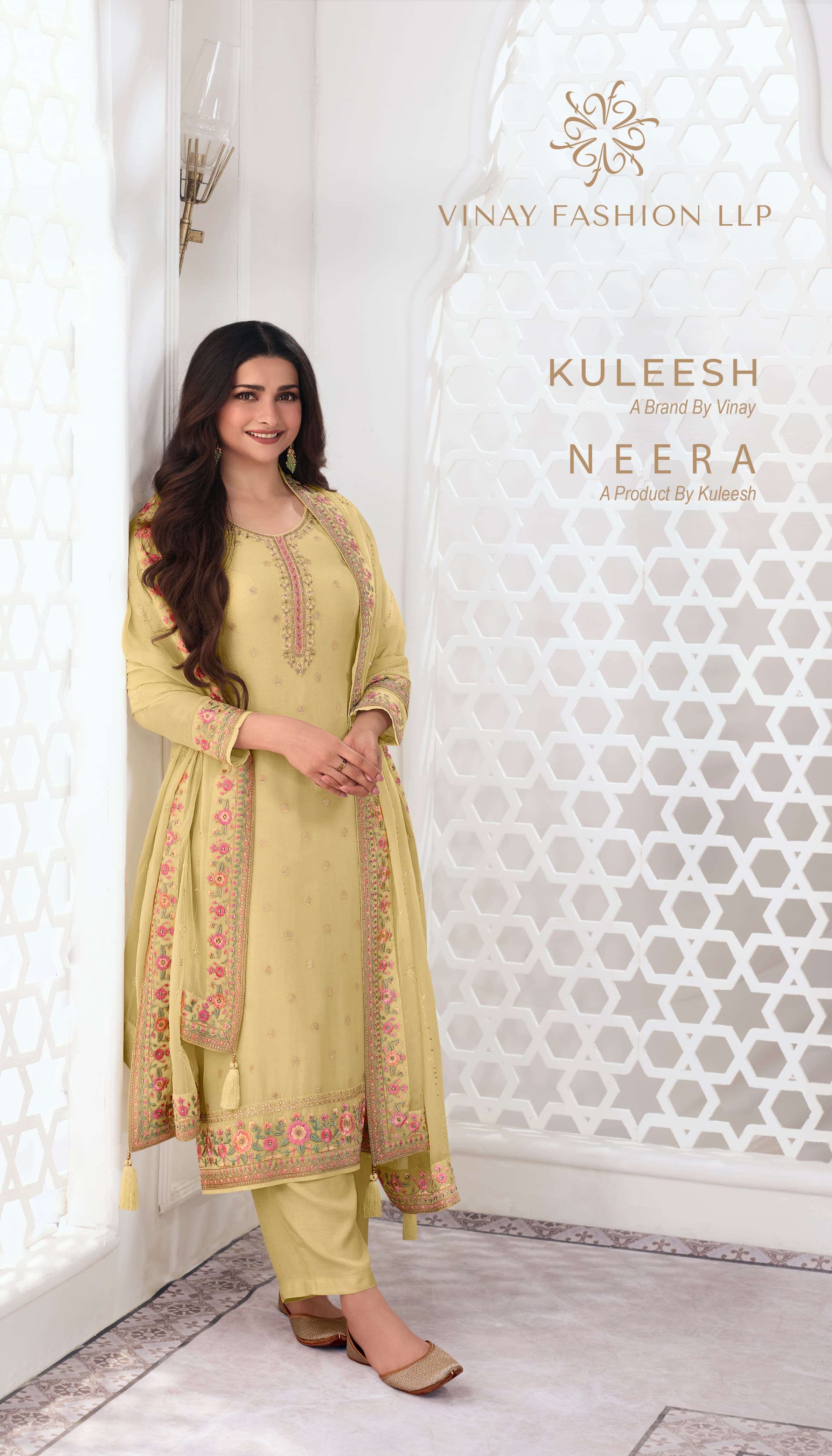 KULEESH NEERA BY VINAY FASHION 65491 TO 65496 SERIES VISCOSE JACQUARD WORK DRESSES