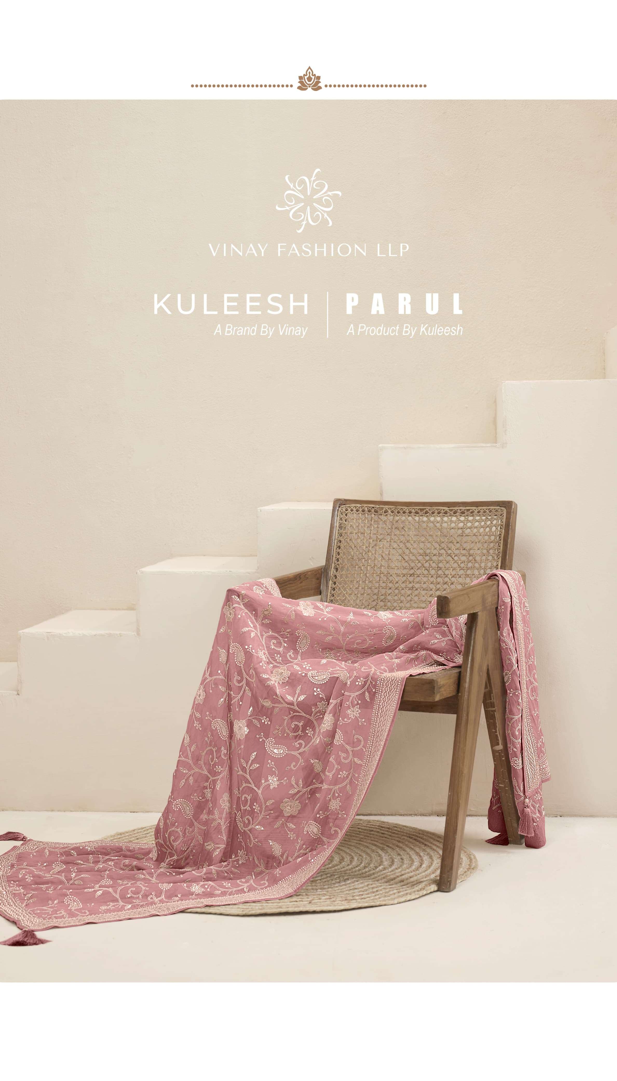 KULEESH PARUL BY VINAY FASHION 64951 TO 64956 SERIES DOLA EMBROIDERY WORK DRESSES