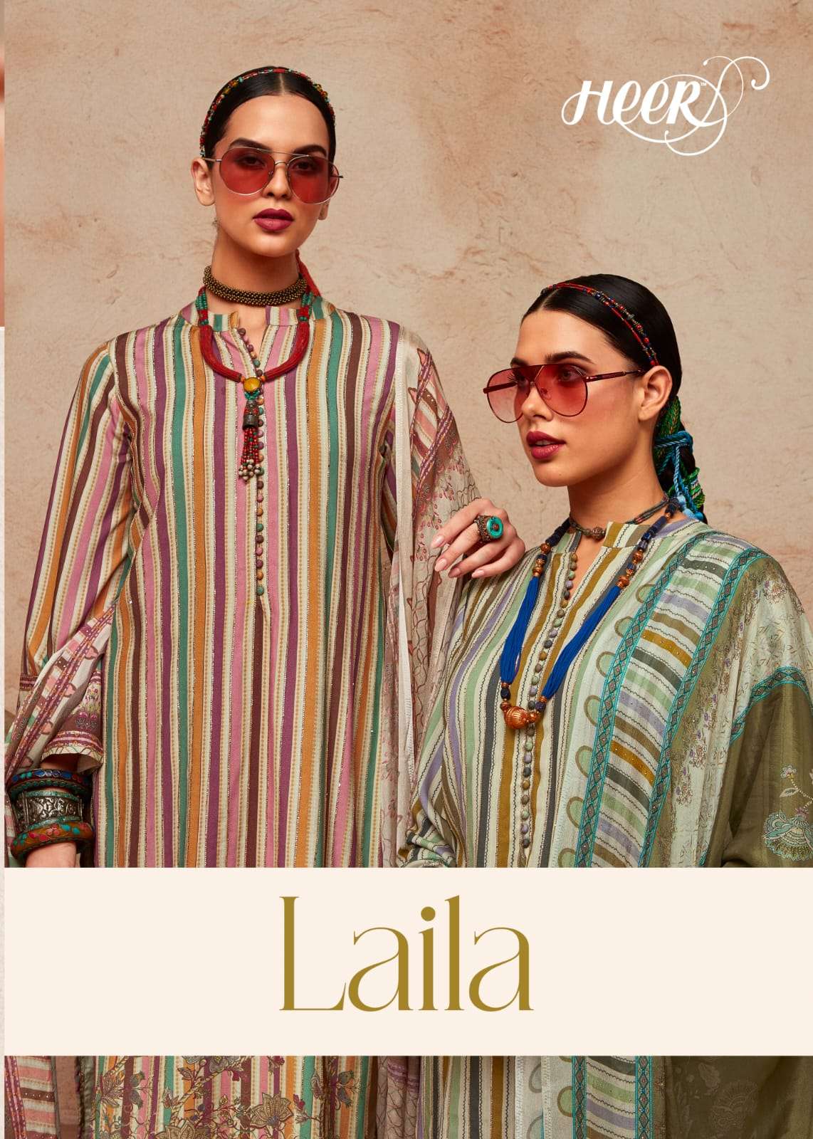 LAILA BY HEER 9141 TO 9148 SERIES PURE PASHMINA PRINT WORK WINTER WEAR DRESSES