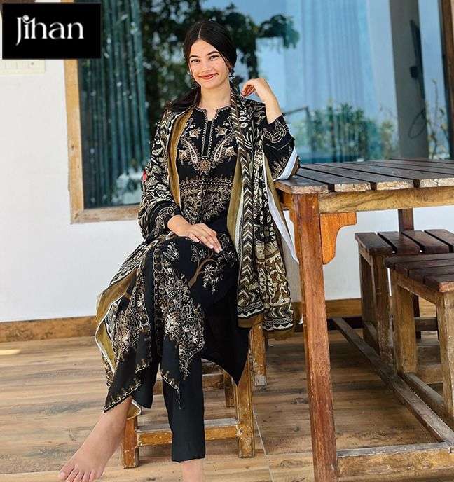 MARIYA.B 3227 HIT DESIGN BY JIHAN RAYON COTTON EMBROIDERY WORK PAKISTANI DRESS