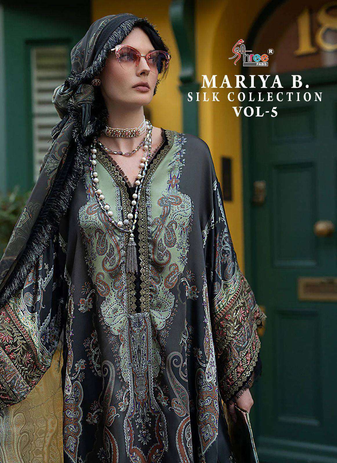 MARIYA B. SILK COLLECTION VOL-5 SHREE FABS 3286 TO 3291 SERIES JAPAN SATIN PAKISTANI DRESSES