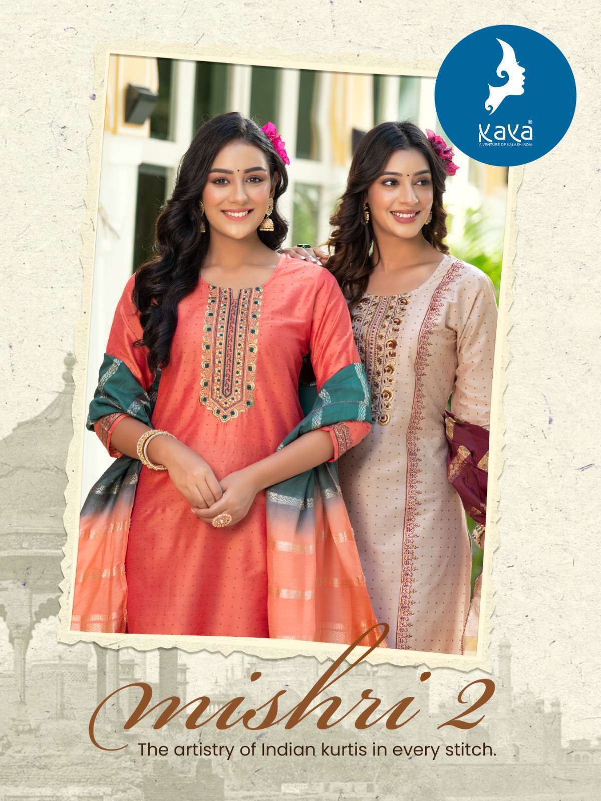 MISHTI VOL-2 BY KAYA 01 TO 08 SERIES PURE SILK PRINT WORK READYMADE DRESSES