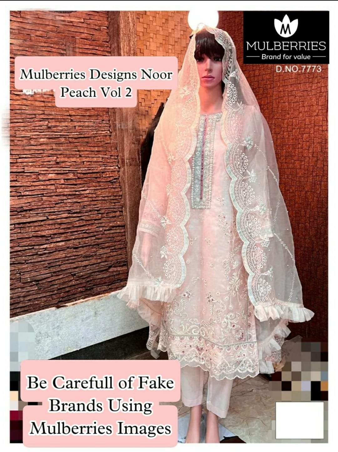 MULBERIES HIT DESIGN BY AQSAWHOLESALE ORGANZA HAND WORK PAKISTANI DRESS