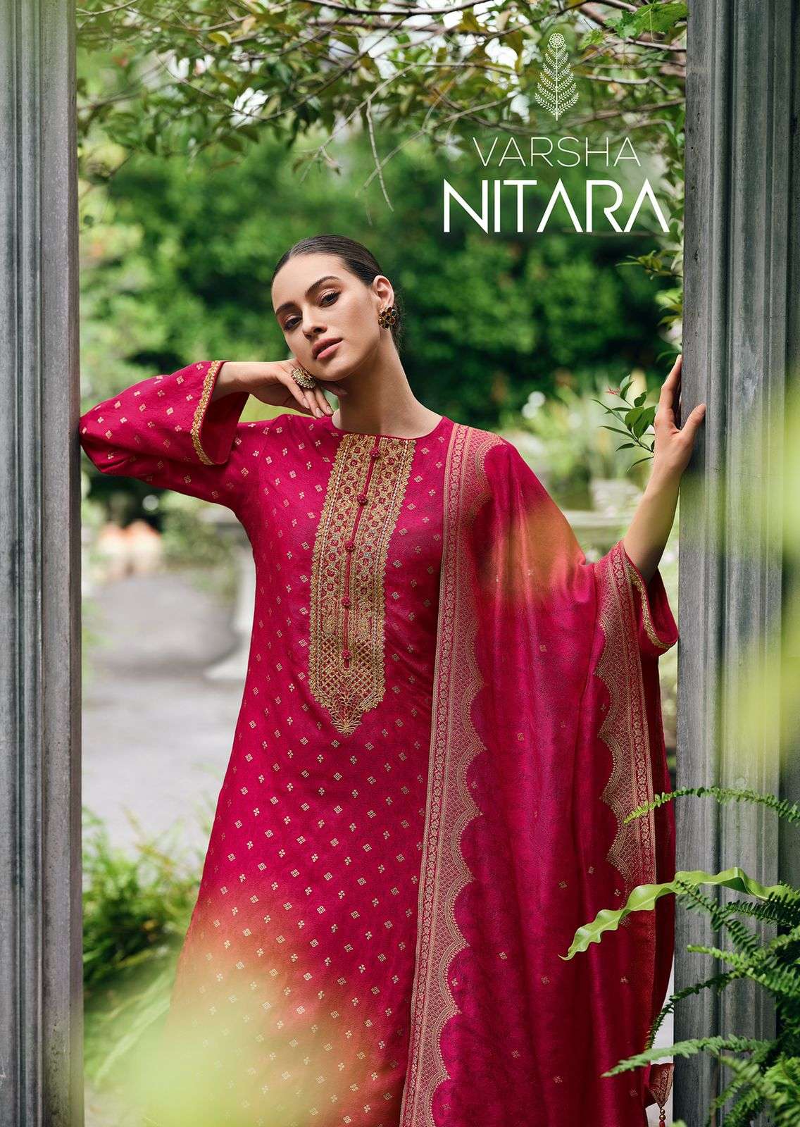 NITARA BY VARSHA 01 TO 06 SERIES VISCOSE EMBROIDERY WORK DRESSES