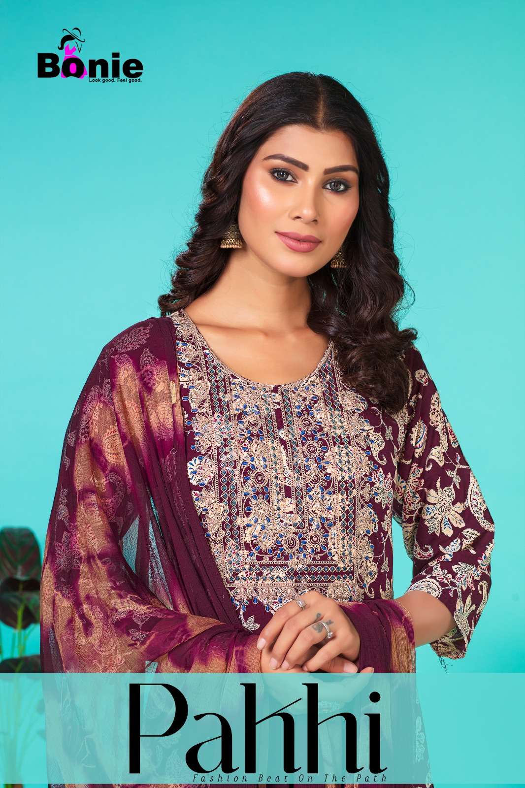 PAKHI BY BONIE 101 TO 106 SERIES RAYON PRINT WORK READYMADE DRESSES