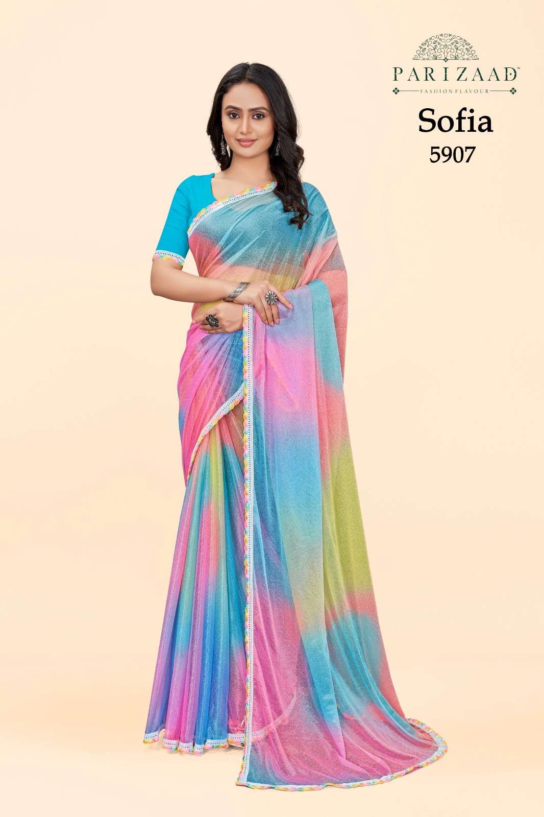 PARIZAAD SOFIA BY AQSAWHOLESALE GALAXY PRINTED FABRIC CASUAL WEAR SAREE