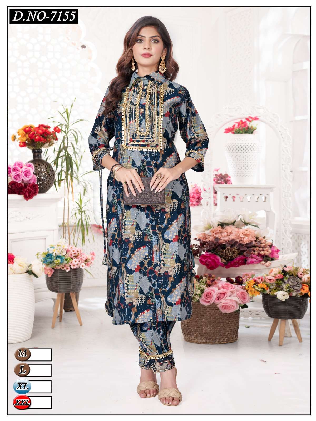 PEEHU VOL-1 BY AQSAWHOLESALE MODAL CHANDERI PRINT WORK KURTI & PANTS