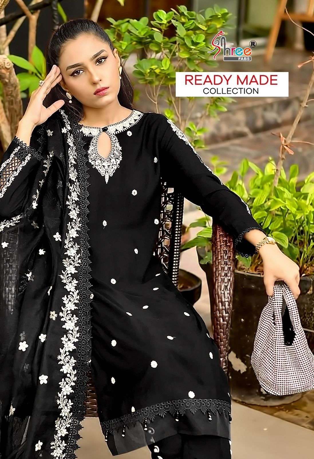 R-1183 COLOURS BY SHREE FABS FAUX GEORGETTE WORK PAKISTANI READYAMDE DRESSES