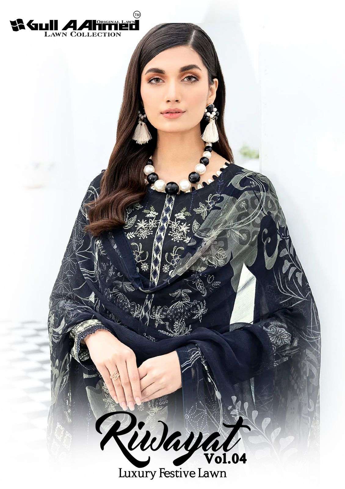 RIWAYAT VOL-4 BY GULL AAHMAD 4001 TO 4006 SERIES LAWN COTTON PRINT PAKISTANI DRESSES