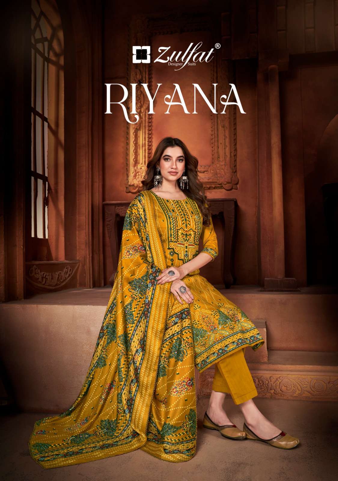 RIYANA BY ZULFAT 520-001 TO 520-008 SERIES PASHMINA DIGITAL PRINT WINTER WEAR DRESSES