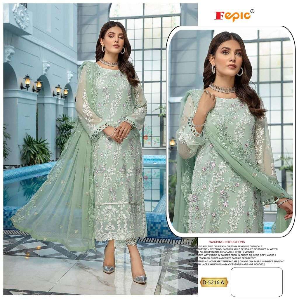 ROSEMEEN 5216 COLOURS BY FEPIC 5216-A TO 5216-C SERIES FAUX GEORGETTE WORK PAKISTANI DRESSES