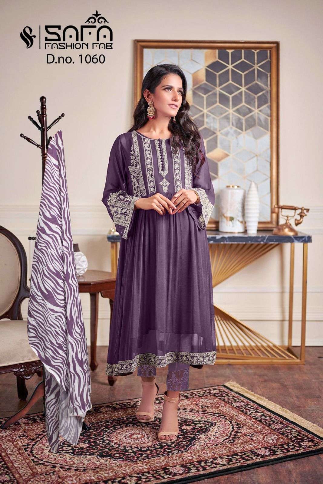 SAFA 1060 COLOURS BY SAFA FASHION FAB HEAVY GEORGETTE WORK READYMADE DRESSES