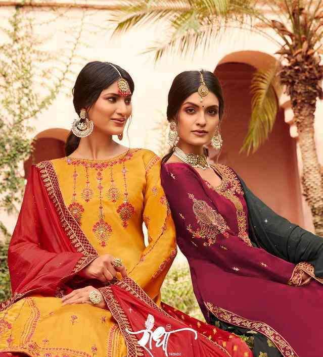 SARDARNI VOL-2 BY RADHA TRENDZ 771 TO 775 SERIES GEORGETTE SATIN WORK DRESSES