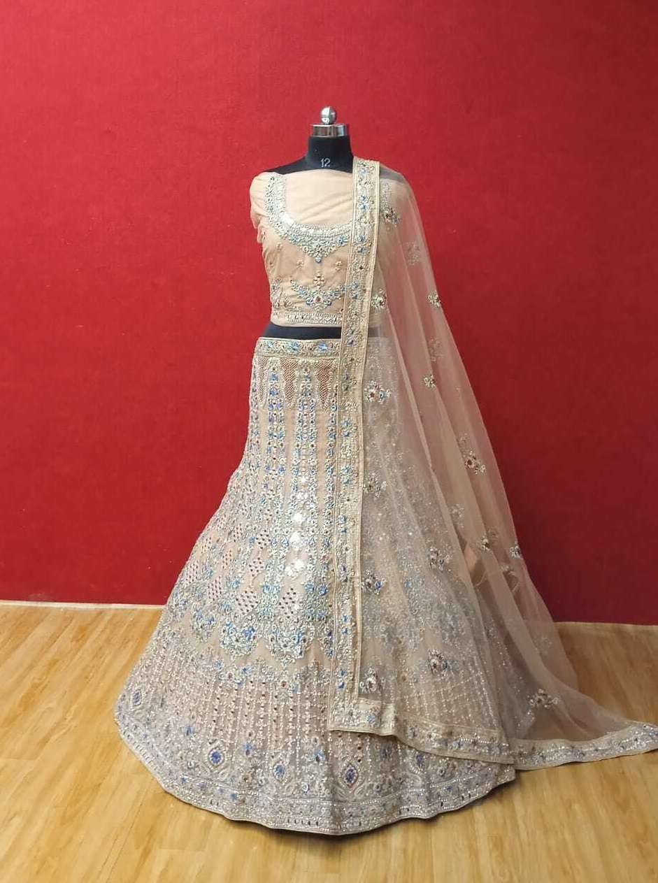 SHRUTI VOL-2 BY AQSAWHOLESALE DESIGNER FABRIC HEAVY WORK BRIDAL LEHENGA