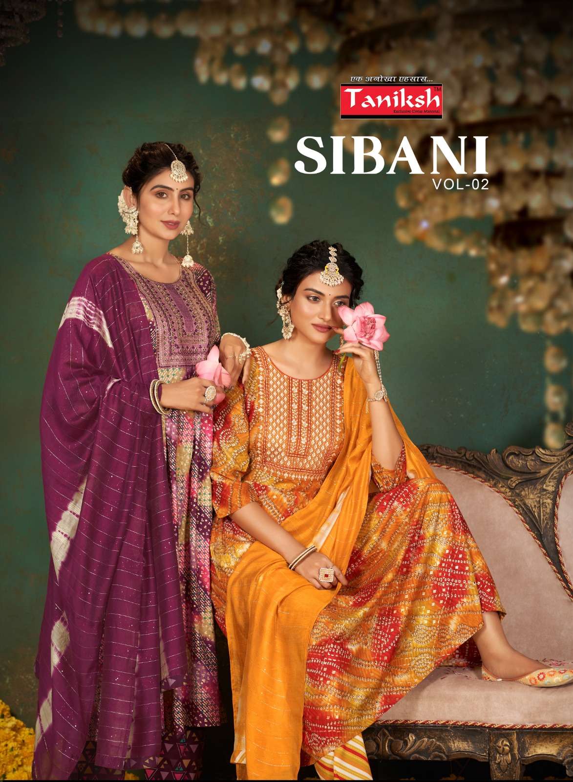 SIBANI VOL-2 BY TANIKSH 2001 TO 2008 SERIES RAYON PRINT WORK READYMADE DRESSES