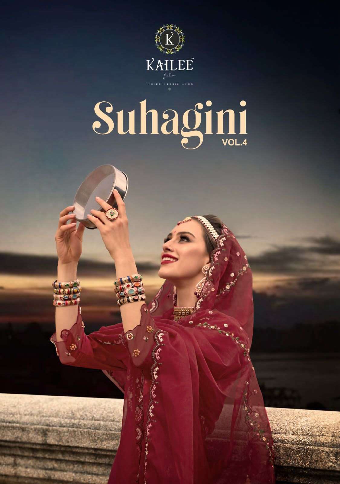 SUHAGINI VOL-4 BY KAILEE FASHION 42361 TO 42364 SERIES VISCOSE SILK WORK READYMADE DRESSES