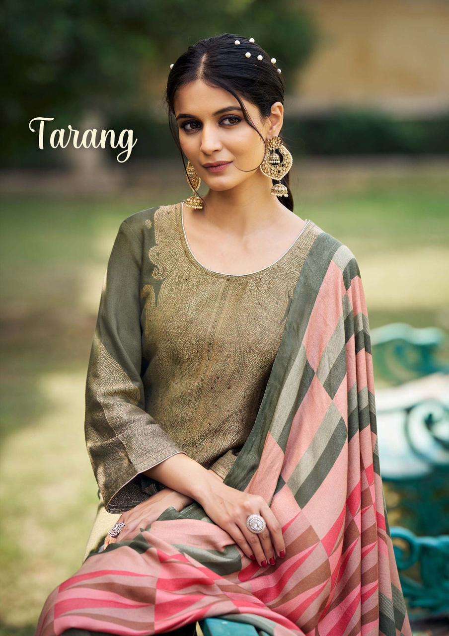 TARANG BY SARGAM PRINTS 1125-A TO 1125-D SERIES PASHMINA JACQUARD WORK WINTER WEAR DRESSES